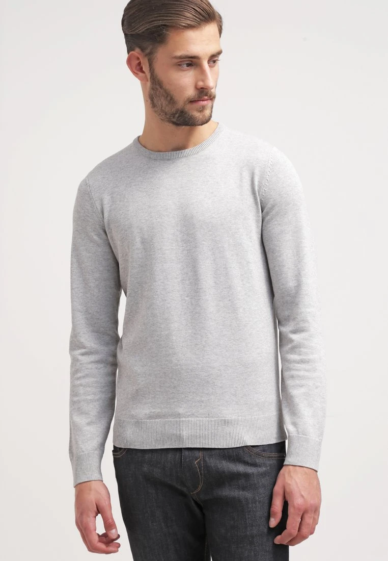 Pier One Basic Crewneck - Jersey De Punto - Light Grey 1 Pier One Basic Crewneck - Jersey De Punto - Light Grey
