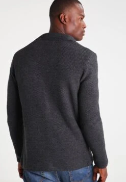 Pier One Chaqueta De Punto - Mottled Dark Grey -Pier One Mode Outlet Tienda fc1dc35c22e840fa86835a3564411fbf