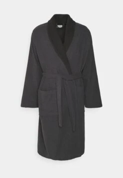 Pier One Shawl Towel Bathrobe - Albornoz - Dark Grey -Pier One Mode Outlet Tienda fc899b7e716e4af0a060b8230c31bf9e