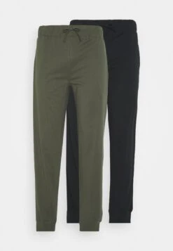 Pier One 2 Pack - Pantalón De Pijama - Black/Khaki -Pier One Mode Outlet Tienda fceacdbd6c9c4aa79c27f8b710c32922