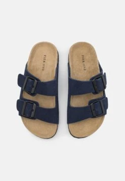 Pier One Leather Unisex - Pantuflas - Dark Blue -Pier One Mode Outlet Tienda feb43abb471d45779a9fed9dbe6c4c2c